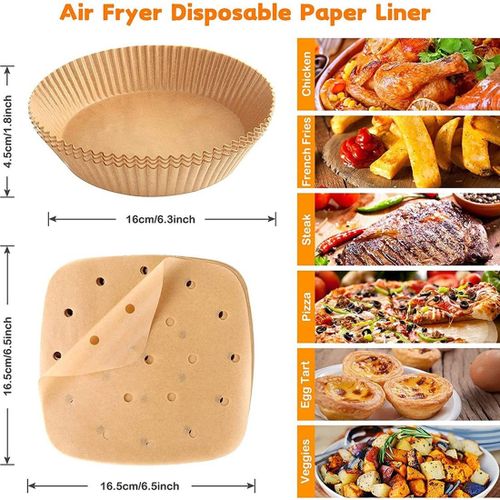 150 Pcs Air Fryer Disposable Paper Liner, Non-Stick Disposable Air Fryer Liners, Square Baking Paper for Air Fryer Oil-Proof, Water-proof, Parchment