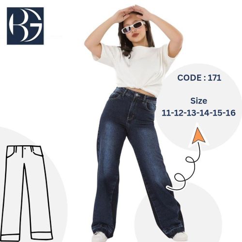 product_image_name-Generic-Classic Dark Blue Wide-Leg Jeans (Code: 171) – Timeless Style & Ultimate Comfort-1