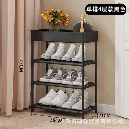 product_image_name-Generic-4-tier storage rack, 4-tier mobile storage rack with hooks and 4 universal 360-degree wheels, multi-purpose storage rack for kitchen, room, or bathroom 3.2 (10)-1