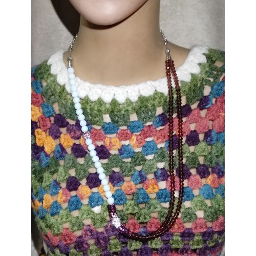 product_image_name-Generic-عقد من حجر الكريستال والاونيكس من مليكة للاكسسوارات -موف في ابيض-2