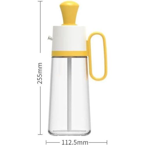 product_image_name-Generic-630ml Oil Vinegar Sauce Dispenser Bottle with Grill Brush - Oil Storage and Dispenser Container with Silicone Basting Brush, Kitchen Supplies-3