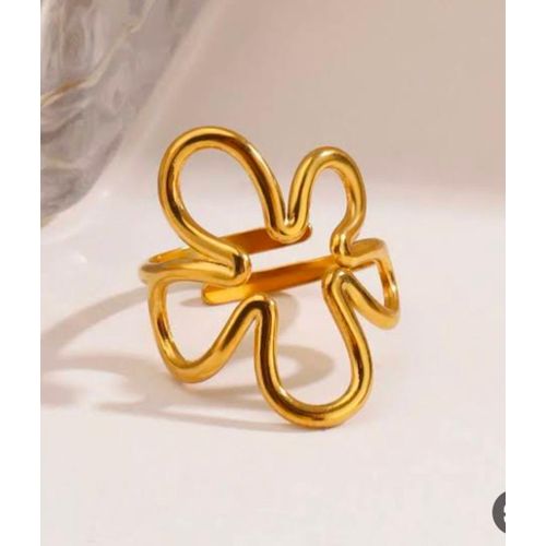 product_image_name-Generic-Fashion Flower Style Ring - Free Size-2