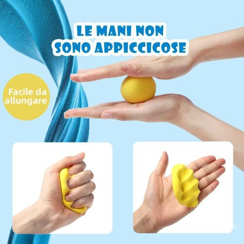 product_image_name-Generic-طين AIR DOUGH 12 لون (72 قطعة) نموذج بوليمر للأطفال طين التشكيل للأطفال طين التشكيل بدون خبز طين الرغوة البوليمري-2