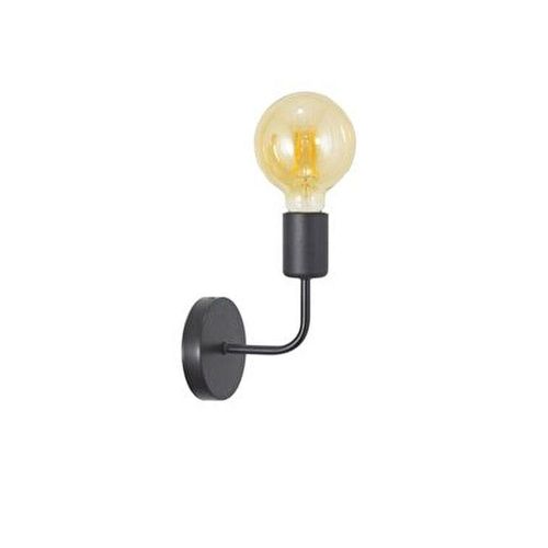 product_image_name-Generic-Black wall sconce – rust-resistant metal – 1 bulb – 10×10×18 cm-1