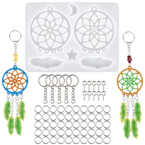 Generic Epoxy Resin Keychain Kit Jewelry Making Earrings Craft Mould @ Best  Price Online