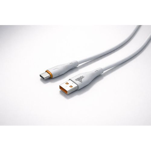 product_image_name-Dream-D-1350 USB-C Silicone Cable – 2.4A Fast Charging – 1M – White-7