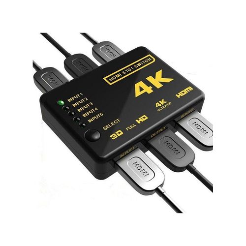 product_image_name-Generic-5-In-1 HDMI Switch Adapter For Xbox One Black-2