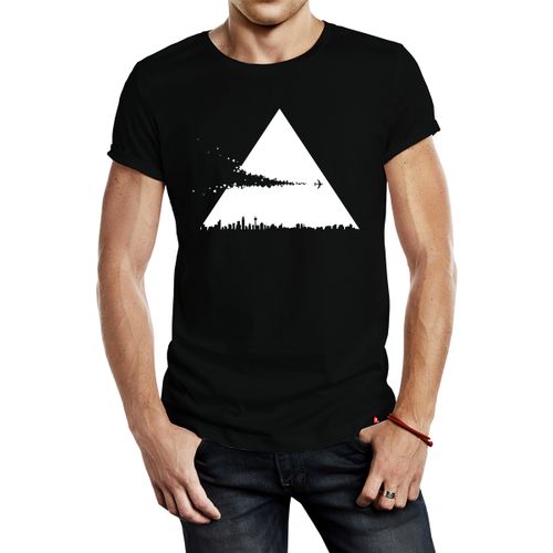 Buy AKAI Printed Cotton T-Shirt First Rate For Men - Black in Egypt