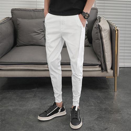 Elastic Ankle Pants Men