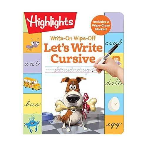 Generic Write-On Wipe-Off: Let's Write Cursive (Highlights Write-On Wipe-Off Fun to Learn Activity Books)