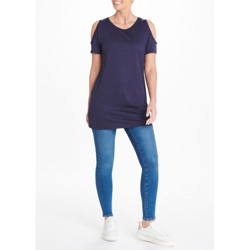 White Longline T-Shirt - Matalan