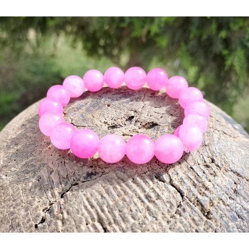 Buy RUDRADIVINE Pink Rose Quartz Faceted 8 mm Flat Beads Cutting Square  Shape Reiki Healing Crystal Stone Chakra Bracelet for Men and Women Online  In India At Discounted Prices