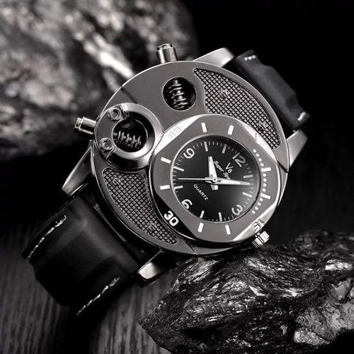 Watches and More Large Dial Fashion Trendy Quartz Watch Men black Best Price Online Jumia Egypt
