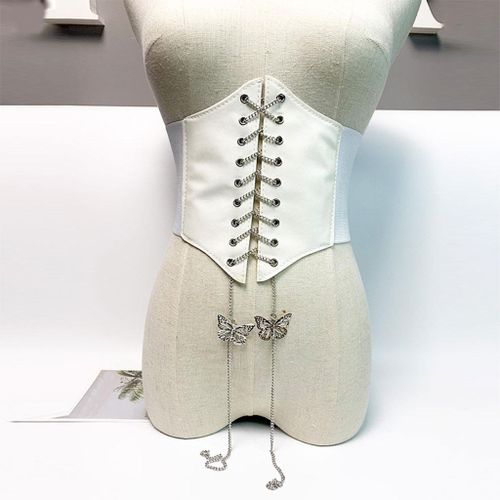 Stretch Leather Corset Belt