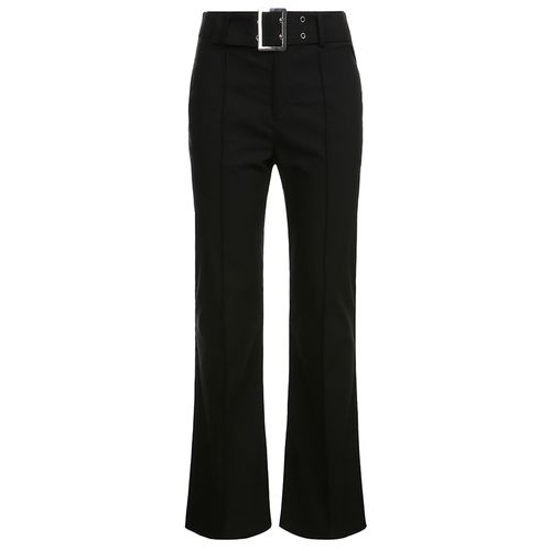 Black Flare Pants Woman High Waist Vintage Y2k Streetwear Wide Leg Jeans  Korean Fashion Sequins Washed Skinny Denim Trousers - AliExpress