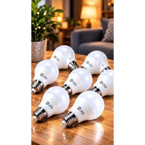 Generic عرض 7 لمبات LED 12 وات بقاعدة E27 وإضاءة بيضاء – شكل A60