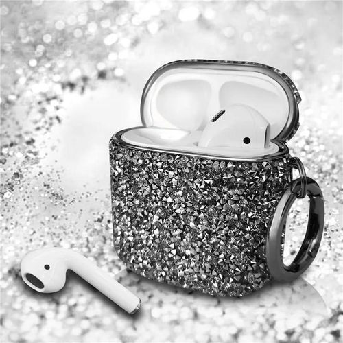 product_image_name-Generic-جراب AirPods 3 (الجيل الثالث) بتصميم كريستالي فاخر مع ميدالية لامعة، جراب صلب مقاوم للصدمات والخدوش، جراب واقٍ للنساء والفتيات (ذهبي)-2