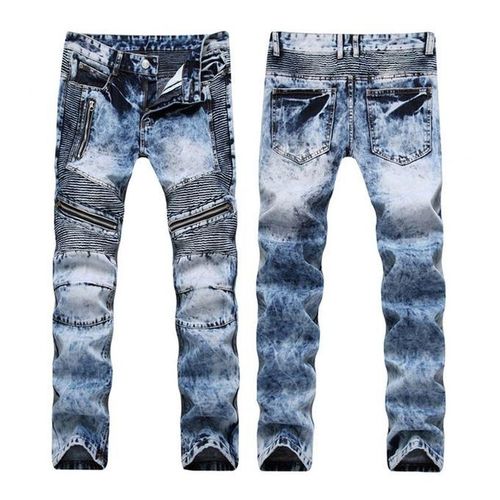  Generic Men's Skinny Ripped Jeans Slim Fit Straight