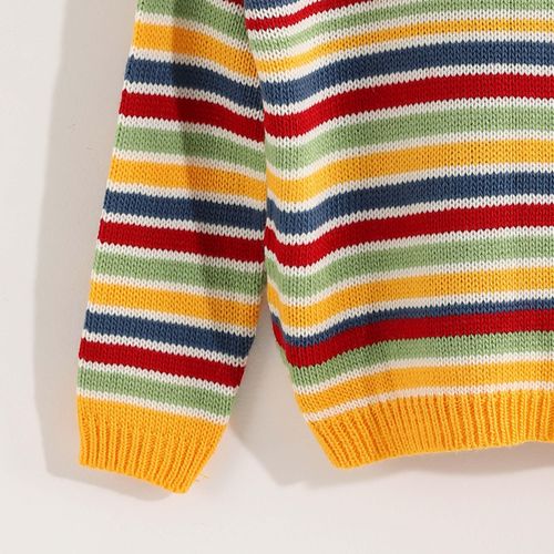product_image_name-Red Circle-Knitted Acrylic Hooded Sweater For Kids Yellow-3