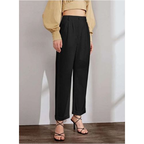 product_image_name-SHEIN-High Waist Roll Up Hem Pants-3