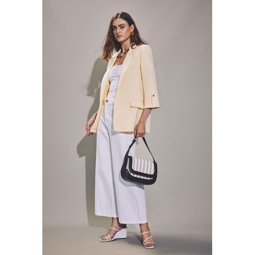 Defacto Oversize Fit Jacket Collar Basic Blazer - image 2