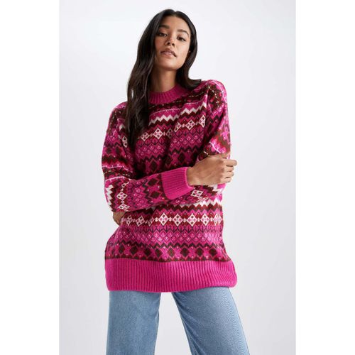 product_image_name-Defacto-Woman C Neck Regular Fit Tunic - Pink-3