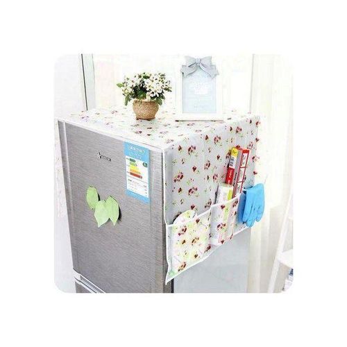 product_image_name-Generic-Dustproof and waterproof refrigerator cover with storage pockets-5