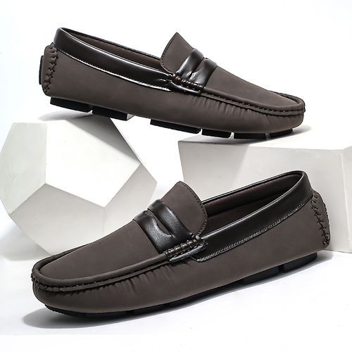 Flangesio Trendy Men Slip On Loafers Casual Shoes Big Size 39 46