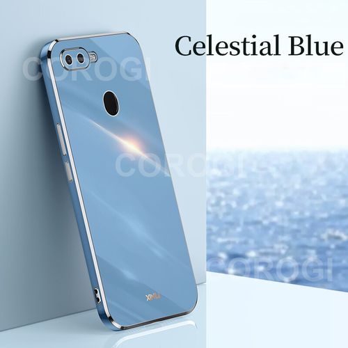 Generic Case For OPPO A7 Back Cover Luxury 6D Plating Square