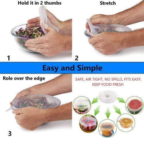 product_image_name-Generic-سليكون غطاء طعام استرتش - 6 قطع-3