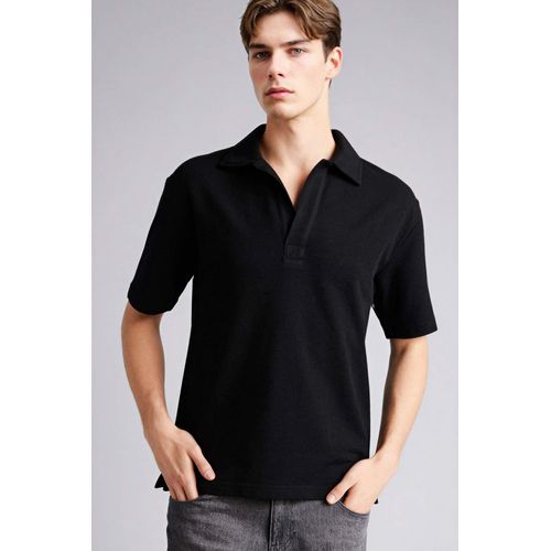 product_image_name-Defacto-تيشيرت بولو اوفر سايز من مزيج الكتان-1