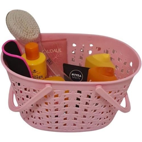 product_image_name-Generic-سلة تخزين بلاستيكية بمقابض (أسود)-4