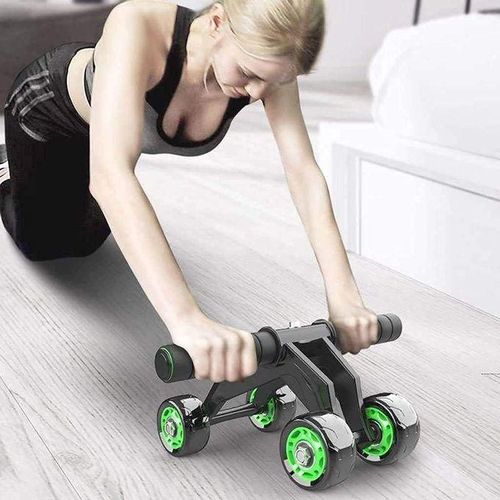 product_image_name-Generic-جهاز تمارين عضلات البطن وكامل الجسم مضاد للانزلاق بأربع عجلات لتدريب البطن والوسط مع بساط للركبة ومقبض صلب للجنسين من سوفيدتيك-3