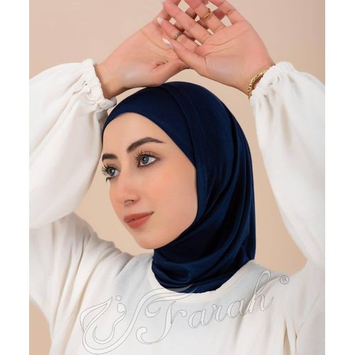 product_image_name-Farah-حجاب فرح الكاجوال الأنيق من ليكرا - قطعتين باللون الأزرق-1