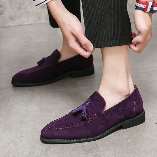 Mens purple shoes for wedding hot sale