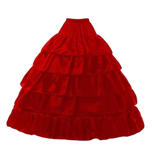 High Quality Ruffle Petticoat 4 Hoops Crinoline Underskirt For