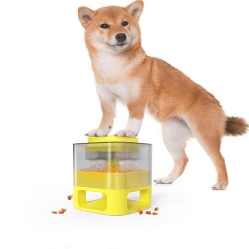 Generic Dog Food Dispenser Interactive Button Trigger Dog Puzzle