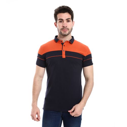 Buy Caesar Pique Polo Shirt With Classic Collar And Buttons in Egypt