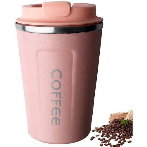 اشتري Thermal Mug - Stainless Steel Inside - 380 Ml - Pink- 1 Pc في مصر