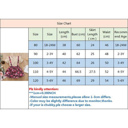 Girls' Clothing Size Chart. Nike.com