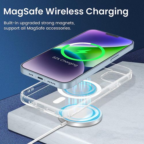 product_image_name-Generic-جراب مغناطيسي شفاف لموبايل ايفون 13 من زوبيتك  متوافق مع ماج سيف  خلفي صلب هجين واقي كريستال  اطار سيليكون مضاد للصدمات نحيف ابل -7
