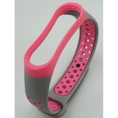 product_image_name-Generic-Xiaomi Mi Band 3/4 Bracelet Sports Wrist Strap Colorful Wristband Replacement - Pink/Grey-1