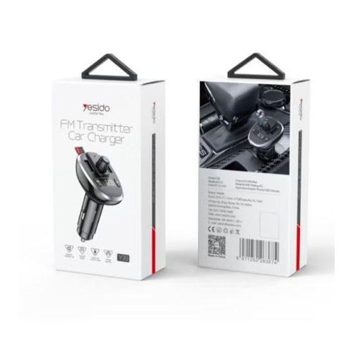 product_image_name-Yesido-شاحن سيارة Y39 FM مزود بتقنية البلوتوث - أسود-5