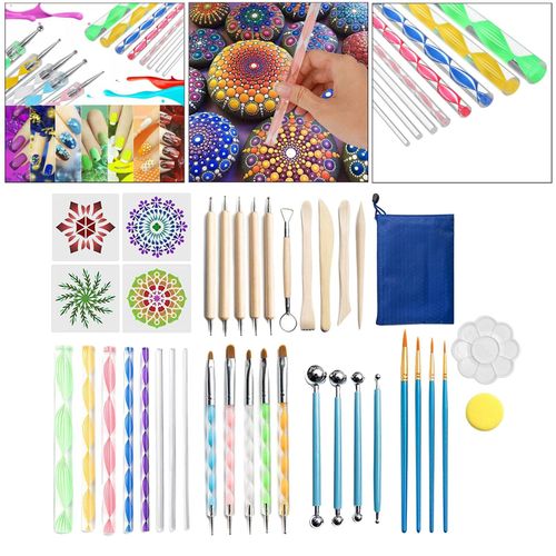 Generic 16 Pcs Mandala Dotting Tools for Painting Rocks Mandala