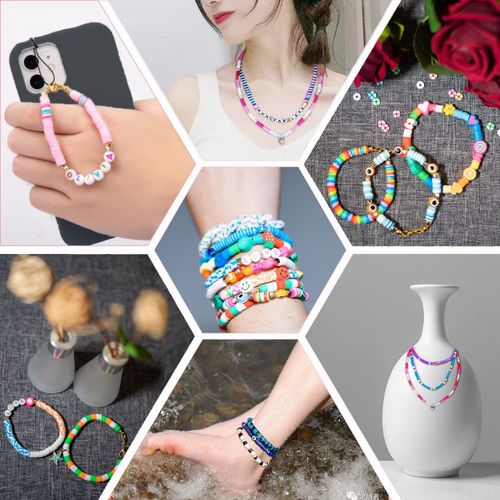 Bead Bracelet Making Kit Shynek Bead Friendship Bracelets Kit with Pony Beads  Letter Beads Charm Beads and Elastic String for Bracelet and Jewellery  Making by shynek  Shop Online for Arts 