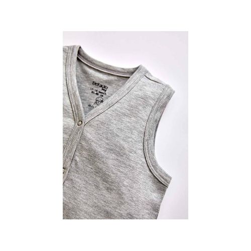 product_image_name-Defacto-Baby Boy V Neck Regular Fit Vest - Lt.Grey Melange-3