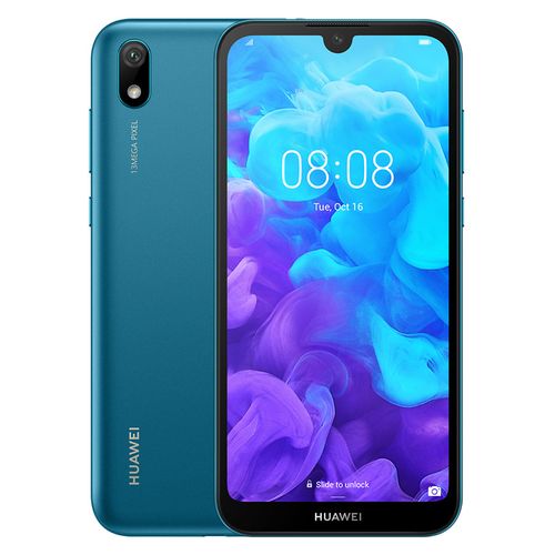 Huawei Y5 2019 موبايل 5.71 بوصة - 32 جيجابايت/2 جيجا - ثنائى الشريحة - 4G - أزرق