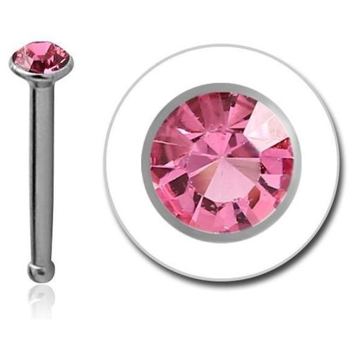 Buy Pink Gem Nose Bone Stud Body Piercing Jewelry in Egypt