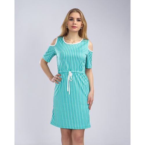 Kady جلابيه قصيره نص كم - اخضر باهت