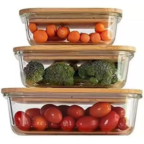 product_image_name-Generic-عبوات حفظ طعام من بايركس، مصنوعة من البايركس، مجموعة من 3 قطع، بسعات 950 و620 و400 مل-1